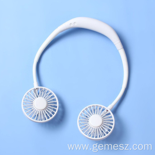 Rechargeable 1200mah Usb Hanging Mini Neck Fan